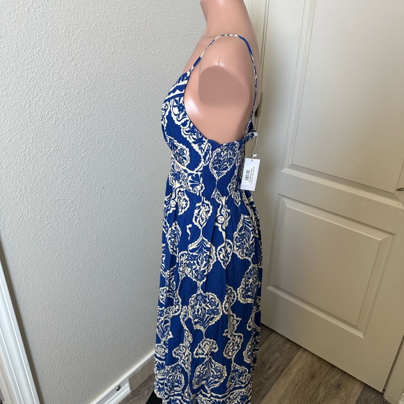 NWT Balticborn Blue and White Maxi Dress Sz M - Picture 2 of 4